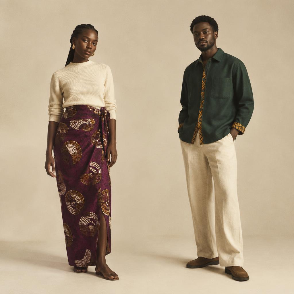 Two models wearing bespoke NORVI pieces